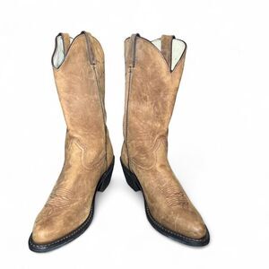 Durango Women’s Western Boots Tan Leather Cowboy Boots Size 9W Wide